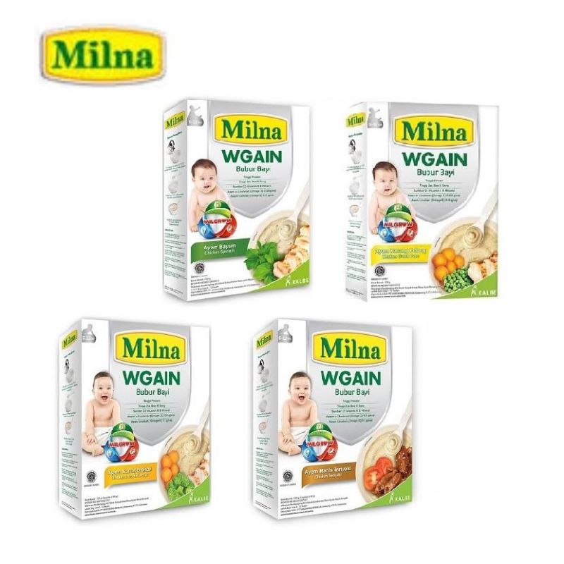 Bubur Bayi Milna Wgain 6-12 | 8-12 Bulan 120g