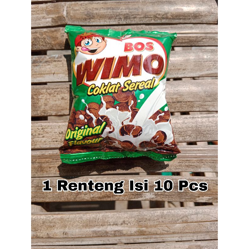 

Snack Bos Wimo Coklat Sereal 1 Renteng Isi 10 Pcs