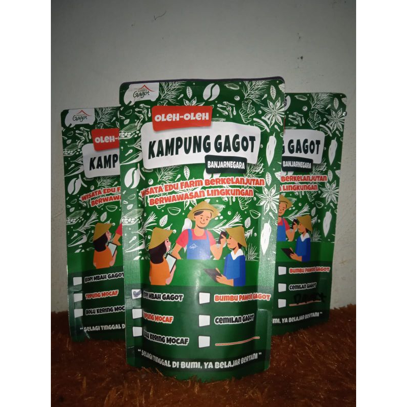 

Oleh-oleh Kampung Gagot Banjarnegara All Varian bisa pilih | Kopi Mbah Gagot| Tepung Mocaf| Bumbu Pawon Gagot| Dawet Ayu Instan| Bolu Mocaf| Kerupuk Mocaf