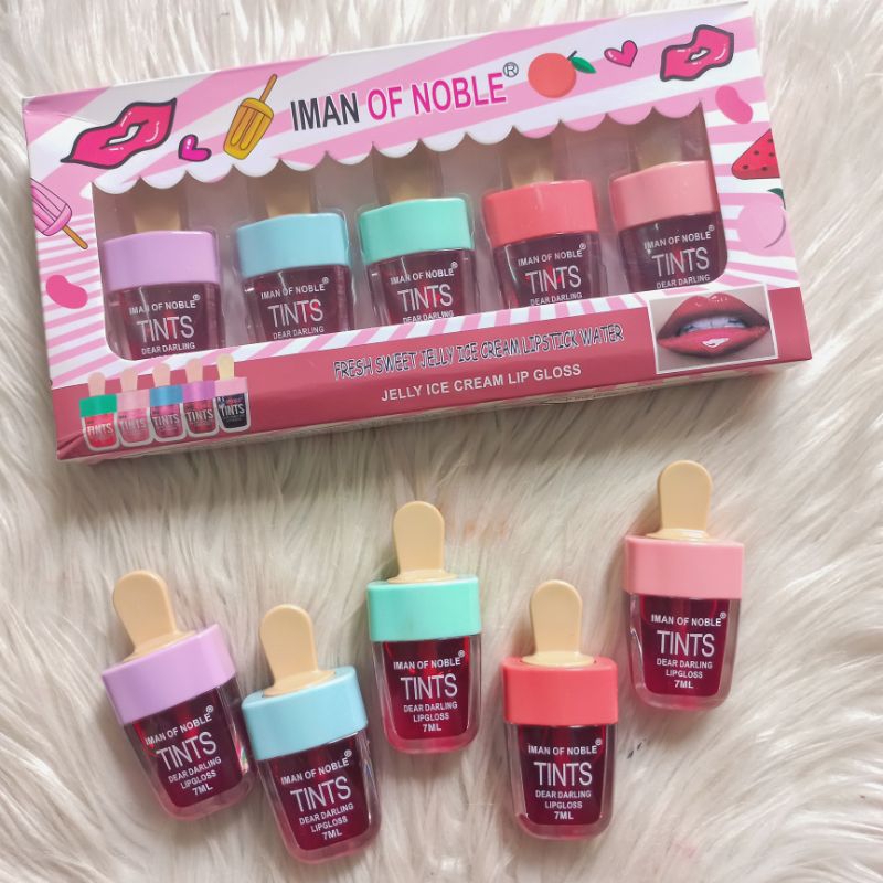 PROMO ECER LIP TINT Botol Gelas NEW IMAN OF NOBLE  | LIP OIL MINI  VIT BIBIR MENGANDUNG NO.940A/7057
