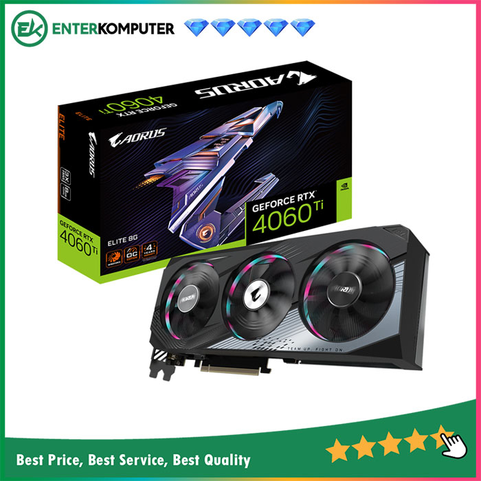 Gigabyte GeForce RTX 4060 Ti 8GB GDDR6 Aorus Elite GV-N406TAORUS E-8GD