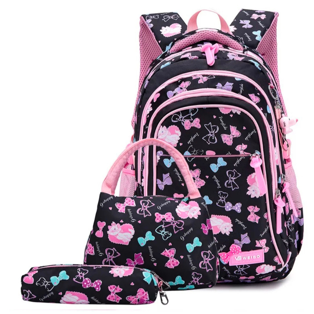 WWH10 Tas Anak Perempuan Sekolah SD Ransel 3D Timbul Size 16&quot; Besar Girl Impor MKT