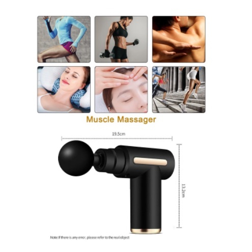 Alat Pijat Getar Elektrik Seluruh Badan 4 in 1 / Massage Gun (Pistol pijat otot jaringan dalam)