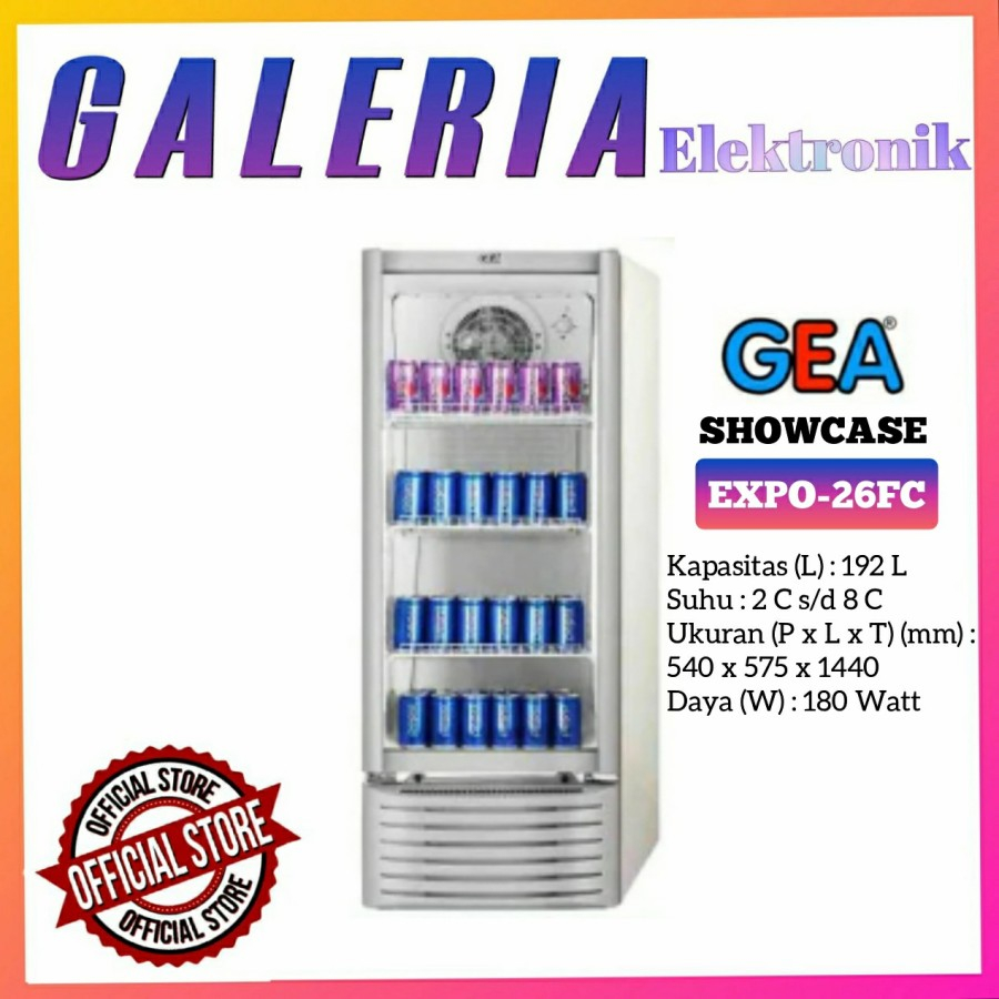 SHOWCASE GEA EXPO 26 FC CHILLER GEA LEMARI PENDINGIN