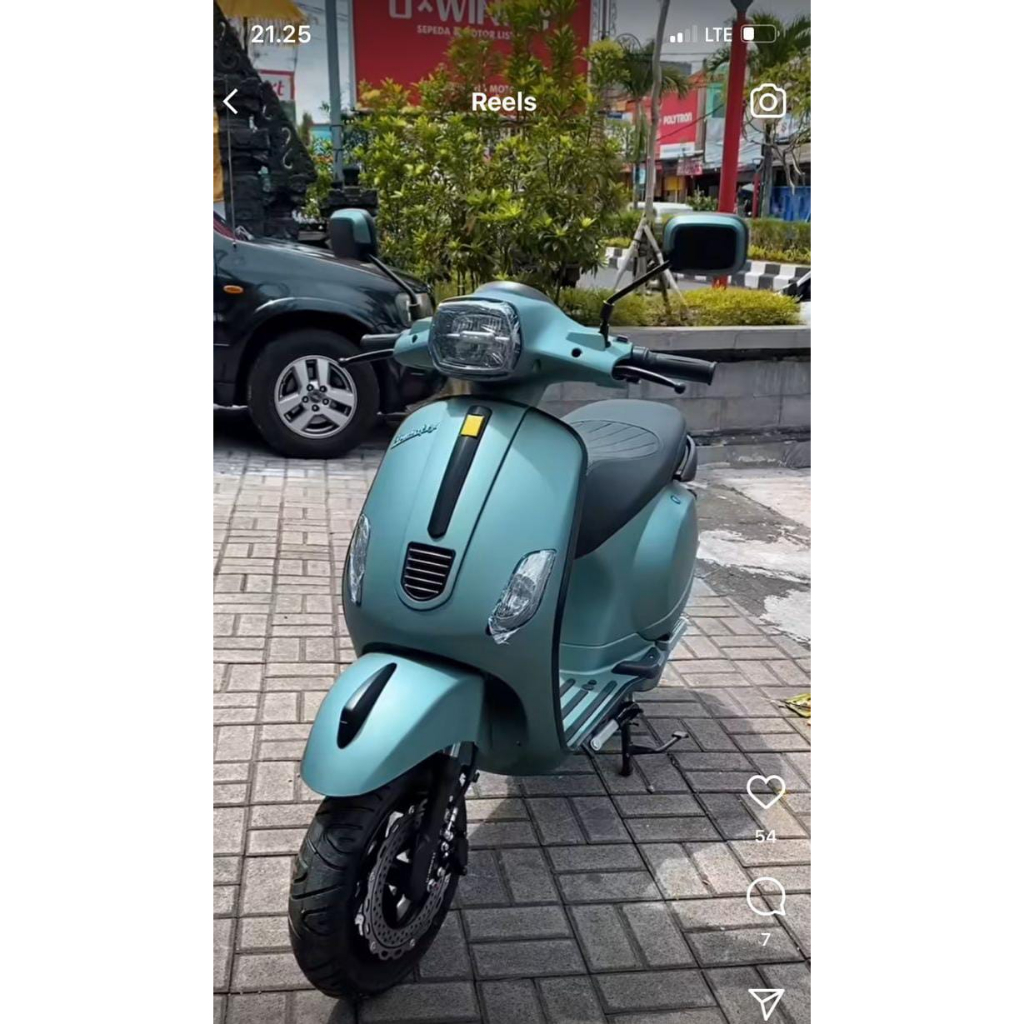 Motor Listrik Model Vespa T3s pro / Termurah Se-Bali / Bergaransi