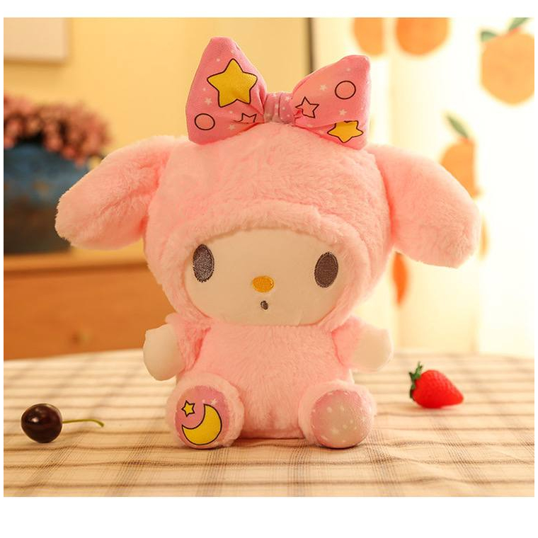 MAINAN BONEKA CINNAMOROLL MELODY KUROMI POCHACCO DOG BULAN BINTANG STAR MOON PLUSH