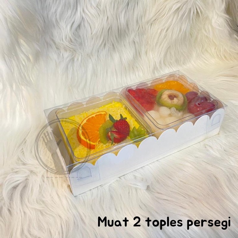 BOX MIKA PUTIH / DUS BOLU / KOTAK PUDING / BROWNIES BOX SMALL MEDIUM LARGE TUTUP MIKA / CAKE BOX MIKA DUS KUE KEMASAN ROTI PACKAGING