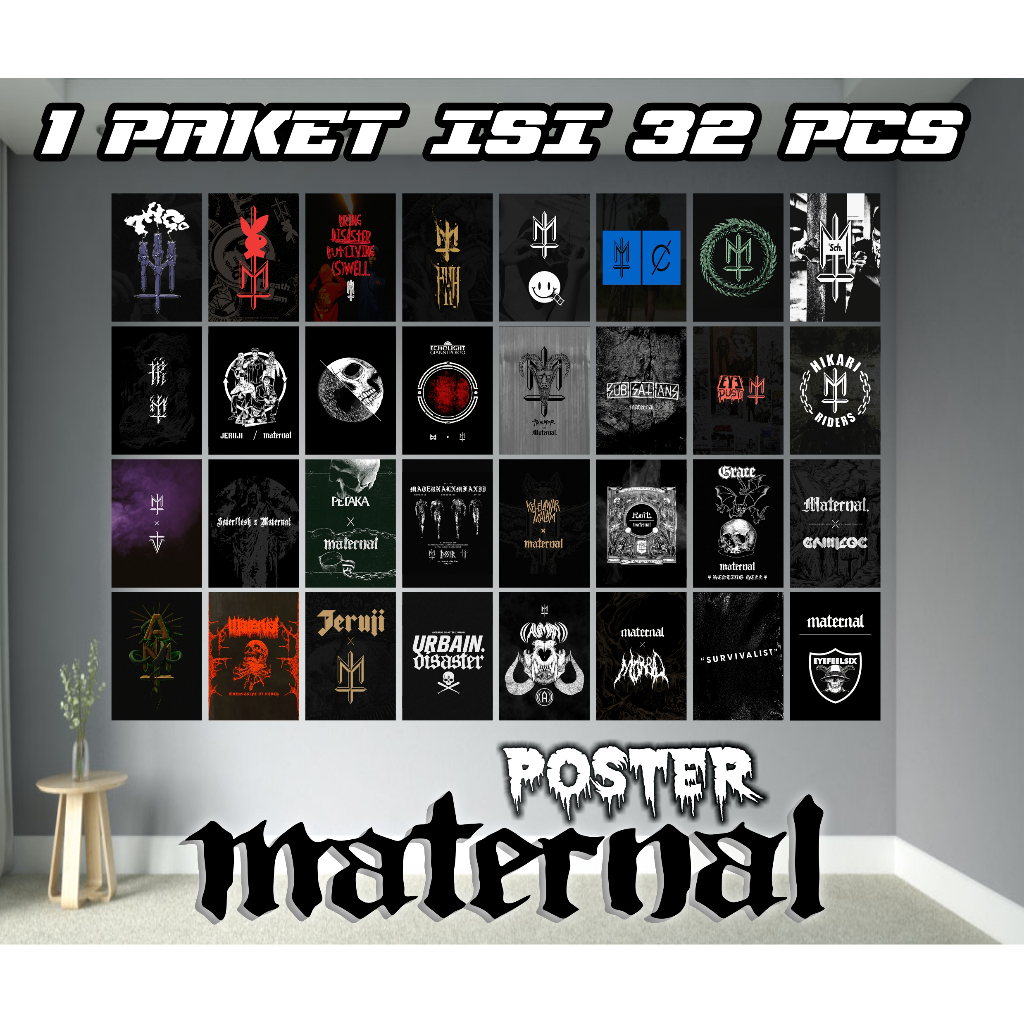 Poster MATERNAL DISASTER Wallpaper Poster Dinding Aesthetic - Dekorasi Kamar Tidur,