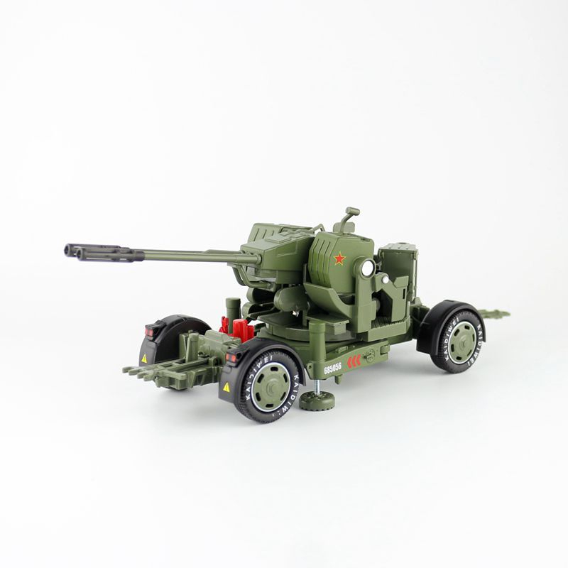 Die-cast Meriam Anti Aircraft Weapon Senjata Anti Pesawat Laras Ganda