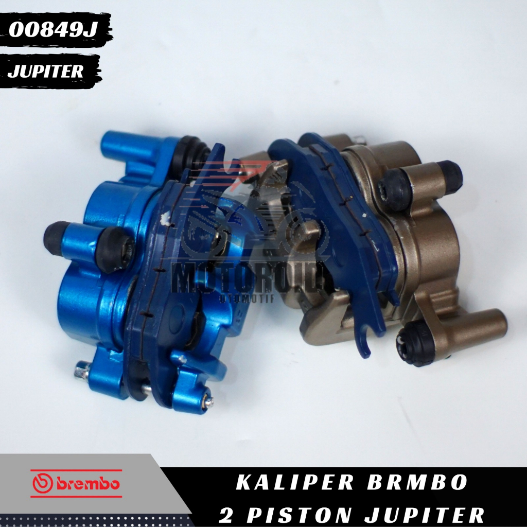 Kaliper Jupiter Z 2P Caliper Samurai Kanan Piston Breket Cnc BRB Colour