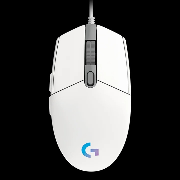 WHITE LOGITECH G102 V2 LIGHTSYNC GAMING MOUSE 100% Original PUTIH