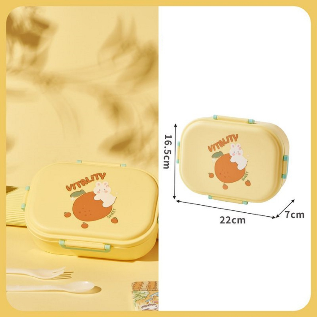 Kotak Makan Lunch Box Bento 6737 BPA Free 1200ML