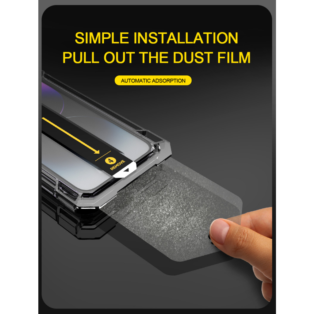 Tempered Glass Automatic Dust Free Magic For Iphone Xs Max XS XR X Screen Protector Installation Kit Tool