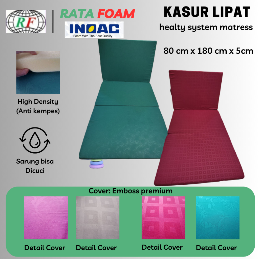 Kasur Lipat Lantai 5 cm x 80 cm x 180 cm Kasur Lantai