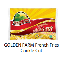 

GOLDEN FARM FRENCH FRIES /KENTANG 1 kg