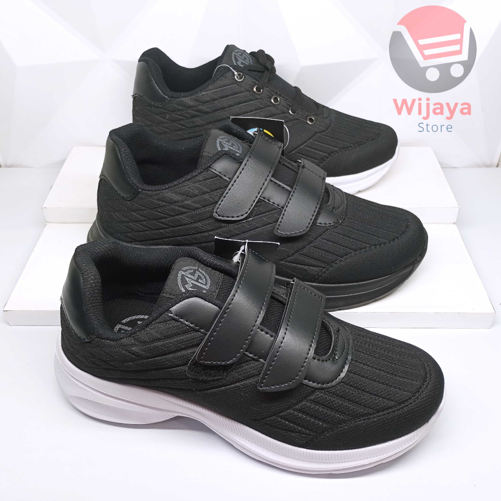 Sepatu Sekolah Hitam Putih 37-43 MS Sol Phylon Ringan Kombinasi Kualitas dan Kenyamanan