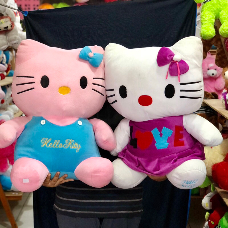 Boneka Hello Kitty duduk Besar Karakter Hello Kitty Duduk SNI Real Produk boneka hello kitty