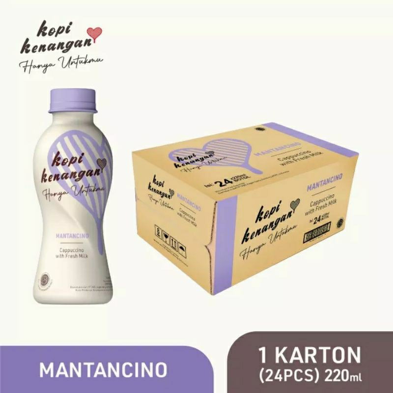 

KOPI KENANGAN HANYA UNTUKMU MANTANCINO 220 ML X 24 PCS