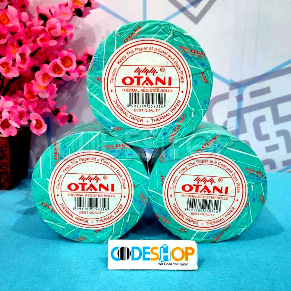 Kertas Kasir Thermal OTANI 80 x 140 mm 80x140mm Cetak Struk Hitam