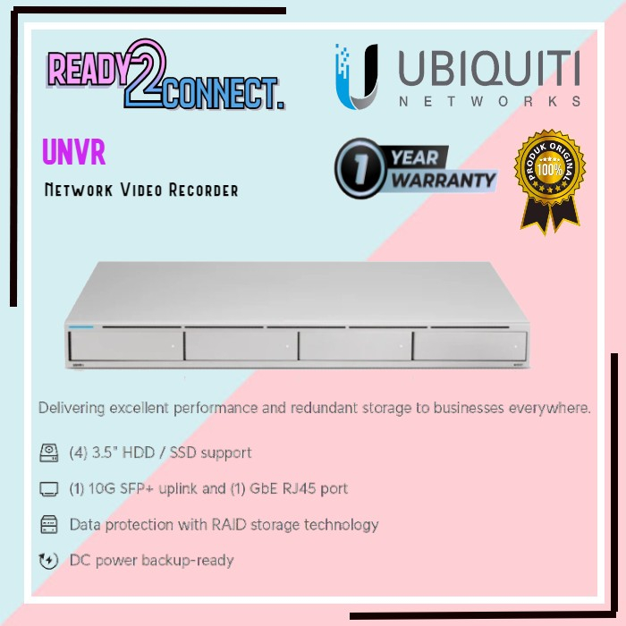 UBIQUITI UNVR Unifi Network Video Recorder