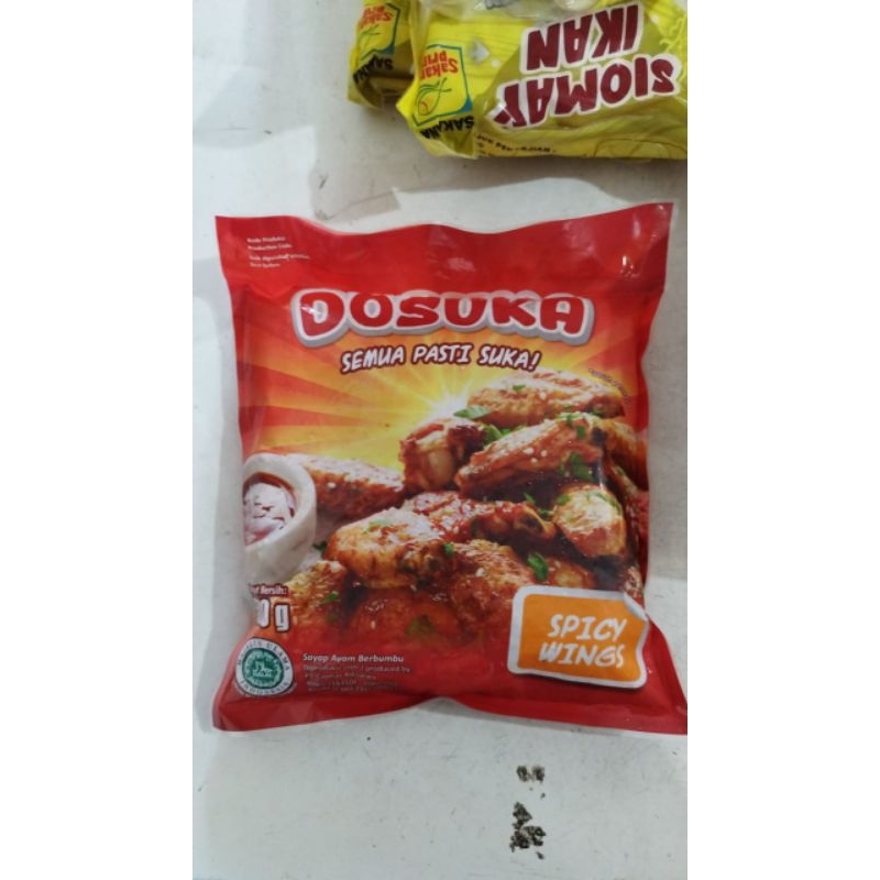 

SPICY WINGS AYAM CHICKEN DOSUKA / JAVA 500gr FROZEN FOODS LAZIZ MURAH BAGUS HALAL PEKANBARU DAN SEKITARNYA PENGIRIMAN AMAN READY PEKANBARU BISA COD PANAM RIMBO PANJANG RIAU INDONESIA CUS ORDER NOW STOCK TERBATAS PROMO FREE ONGKIR HARAP TANYAKAN STOCK