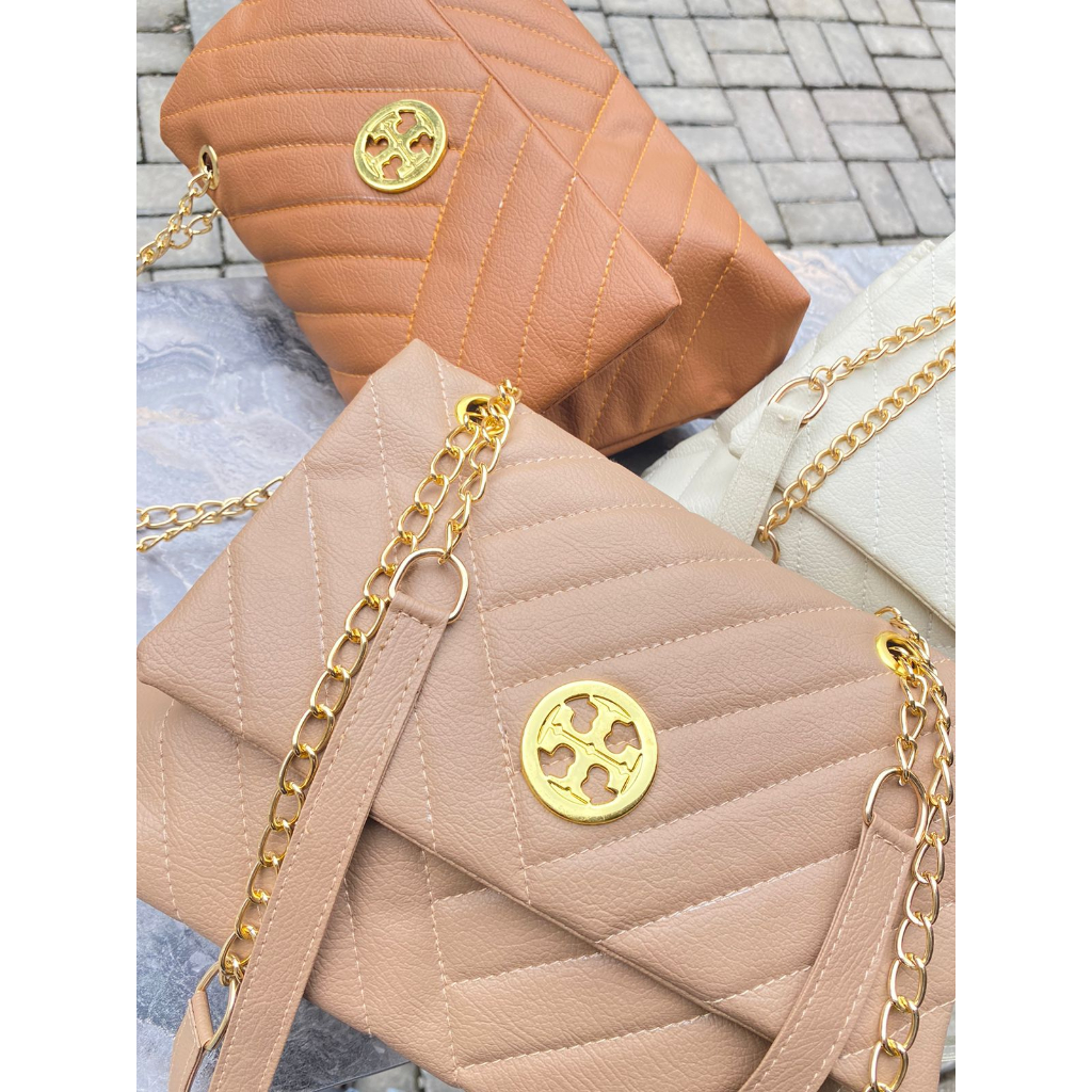 Slingbag Wanita Cory Tas Selempang Cewek Perempuan Tali Rantai Terbaru IrvanBagshop