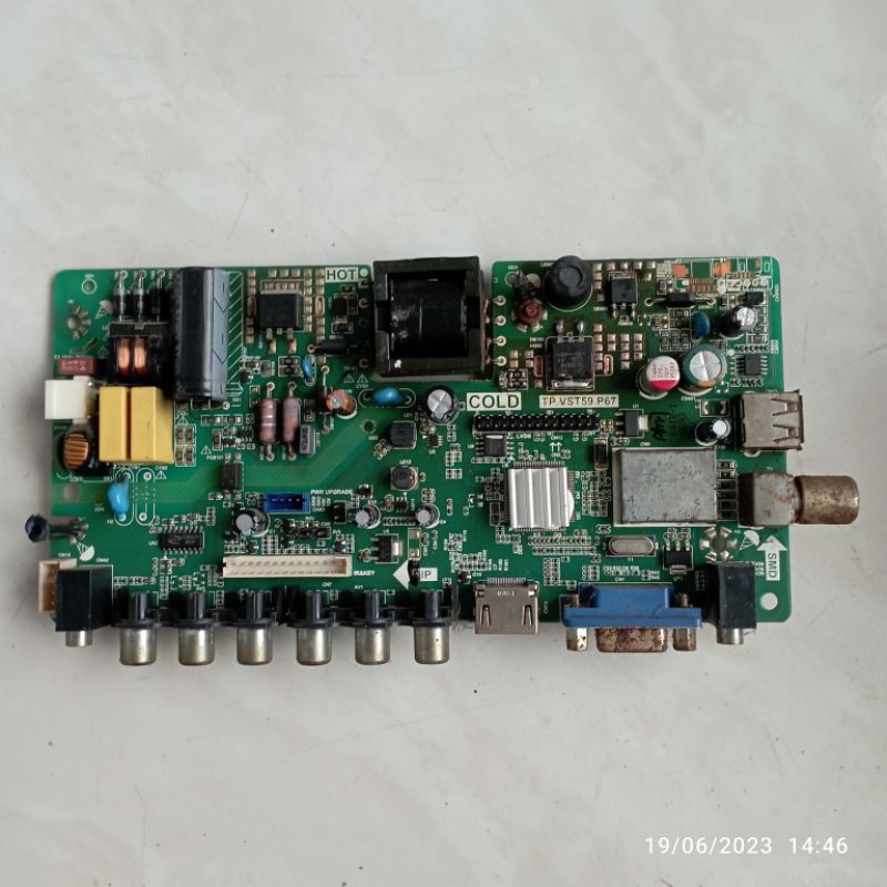 MB MOBO MAINBOARD MODULE MESIN TV UNIVERSAL CINA TP.VST59.P67
