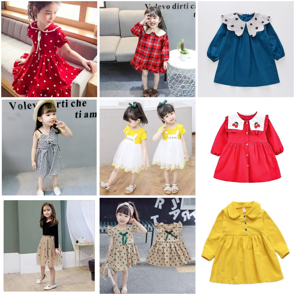 Dress &amp; Setelan Anak Perempuan Import Campur Model