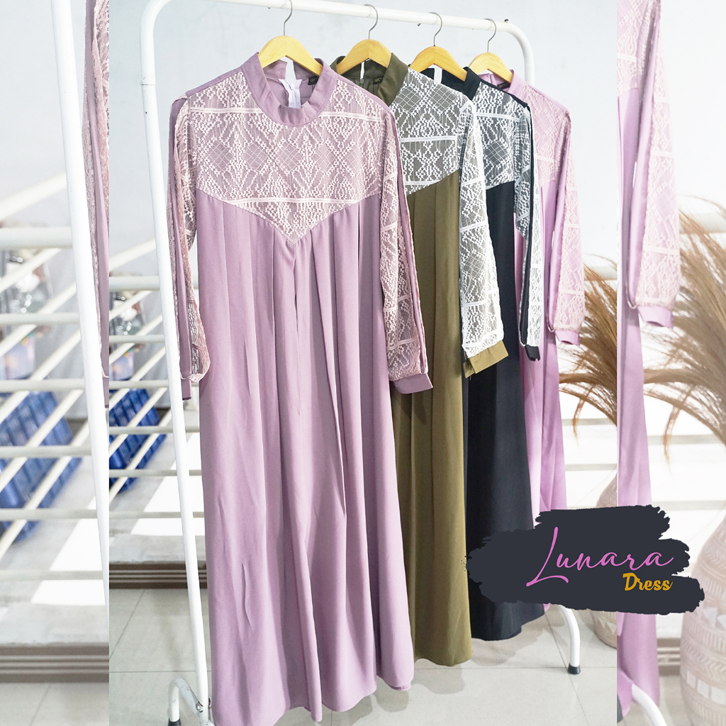 Lunara Dress // Gamis Kondangan // Gamis Kekinian // Dress Terbaru // Dress Murah