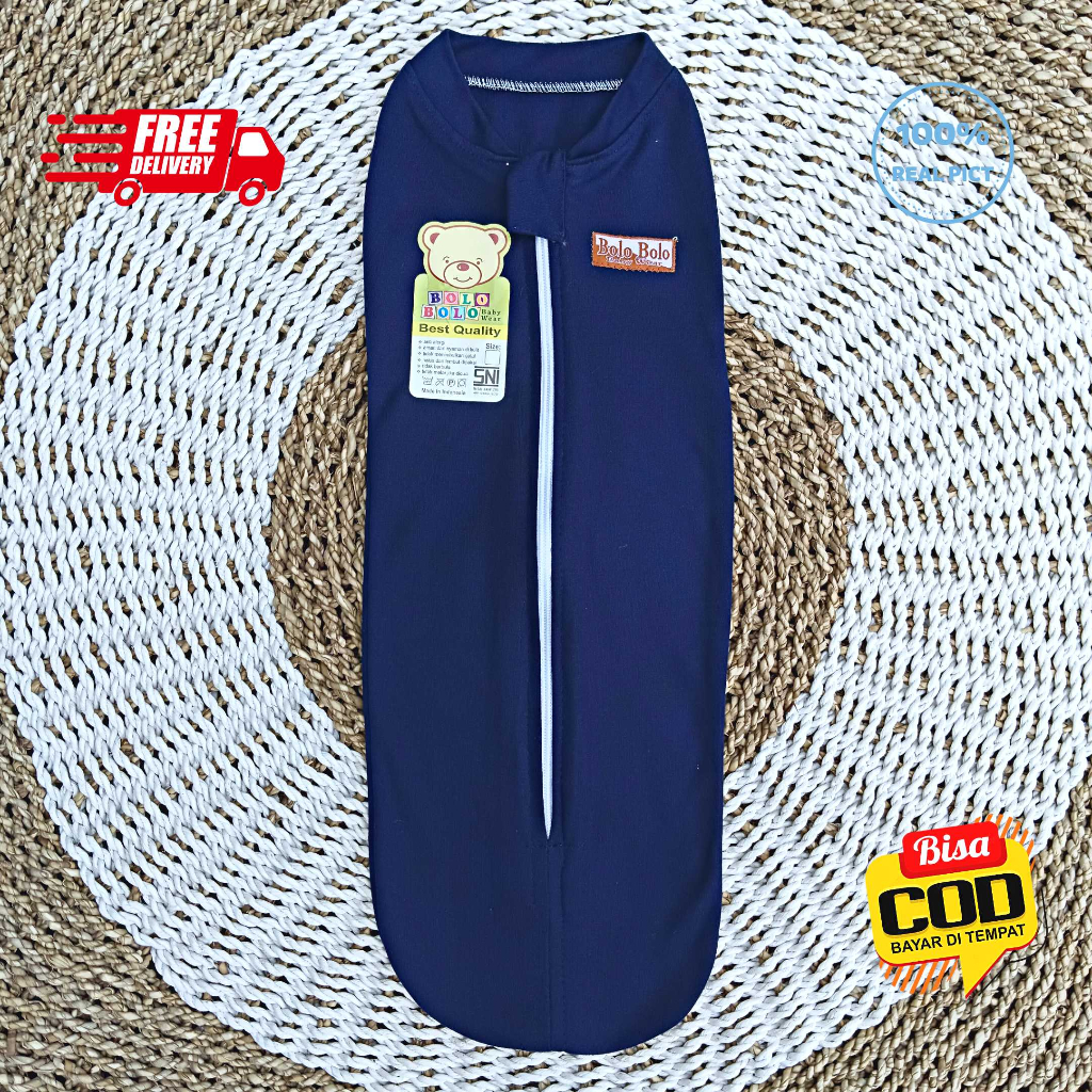 SALE 7.7 Serian Navy - 3 pcs Bedong Instan Resleting NAVY SERIES merk SNI Bolo - Bolo / Bedong Bayi INSTAN Serian Navy