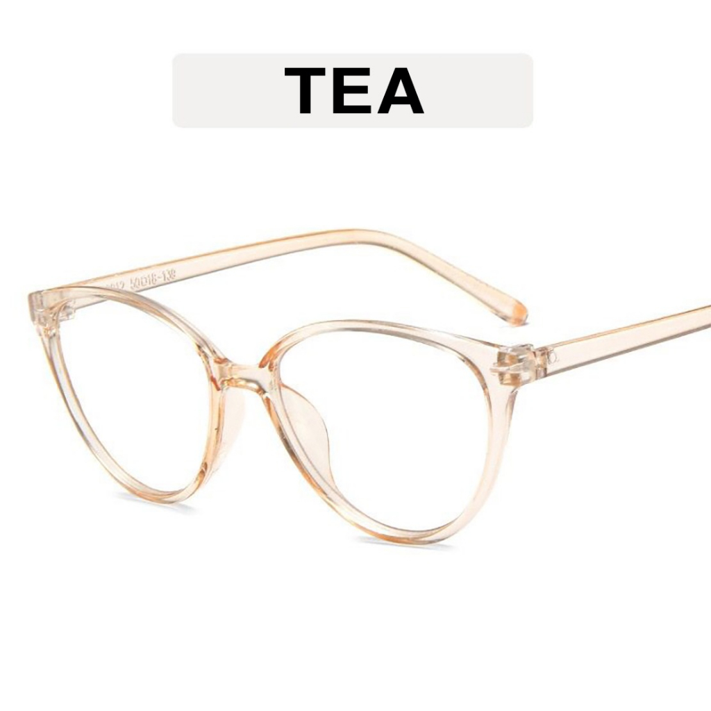 Kacamata Korea Wanita Anti Radiasi Wanita Fashion Cat Eye Eyeglasses AR02