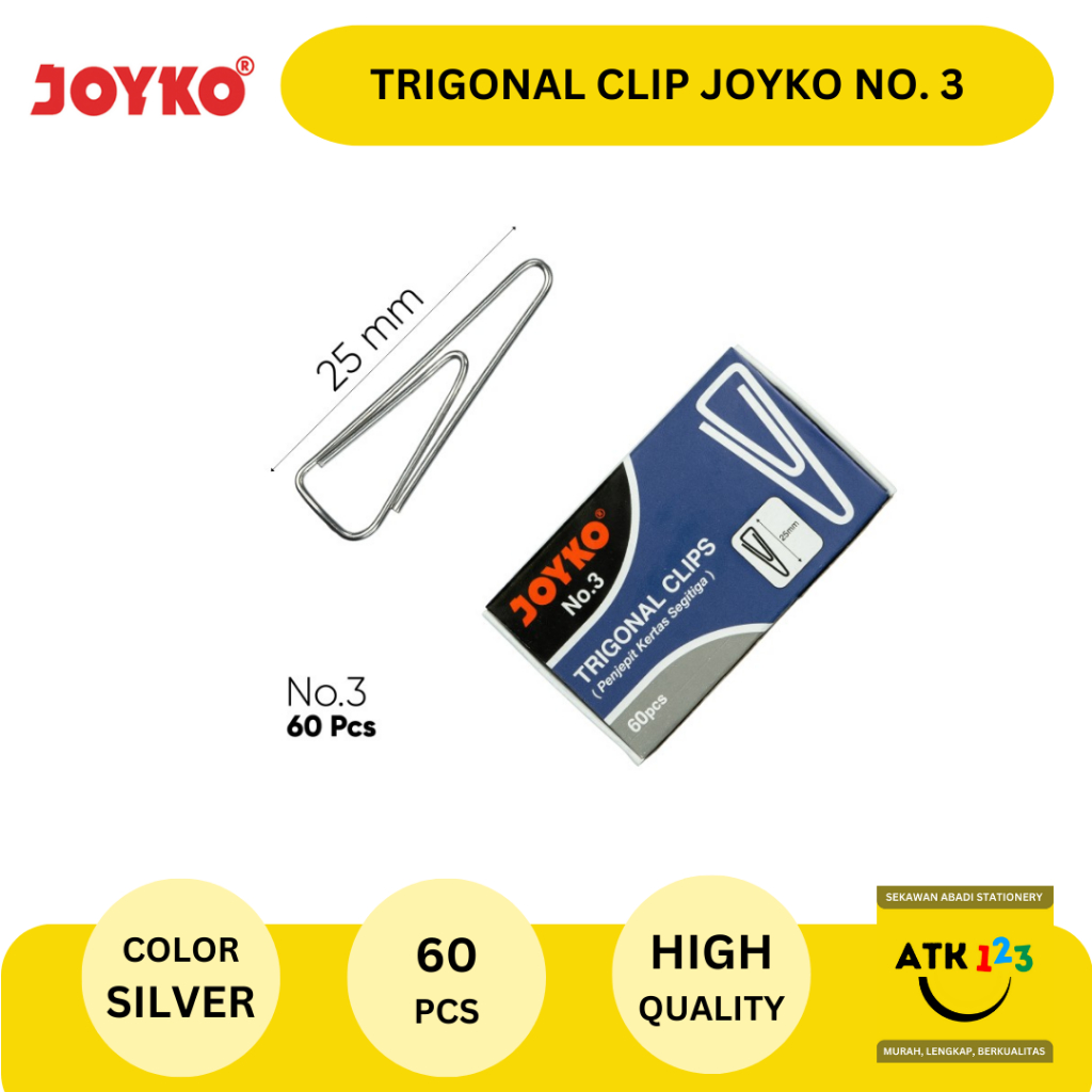 Paper Clip / Trigonal Clip Merk Joyko No. 3