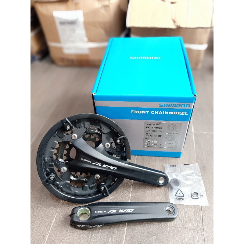 Crank Shimano 3sp 44T Alivio FC-T4060 HT 2 with cover