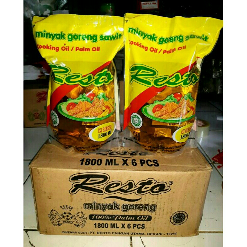 MINYAK GORENG RESTO 1800ML 1 DUS