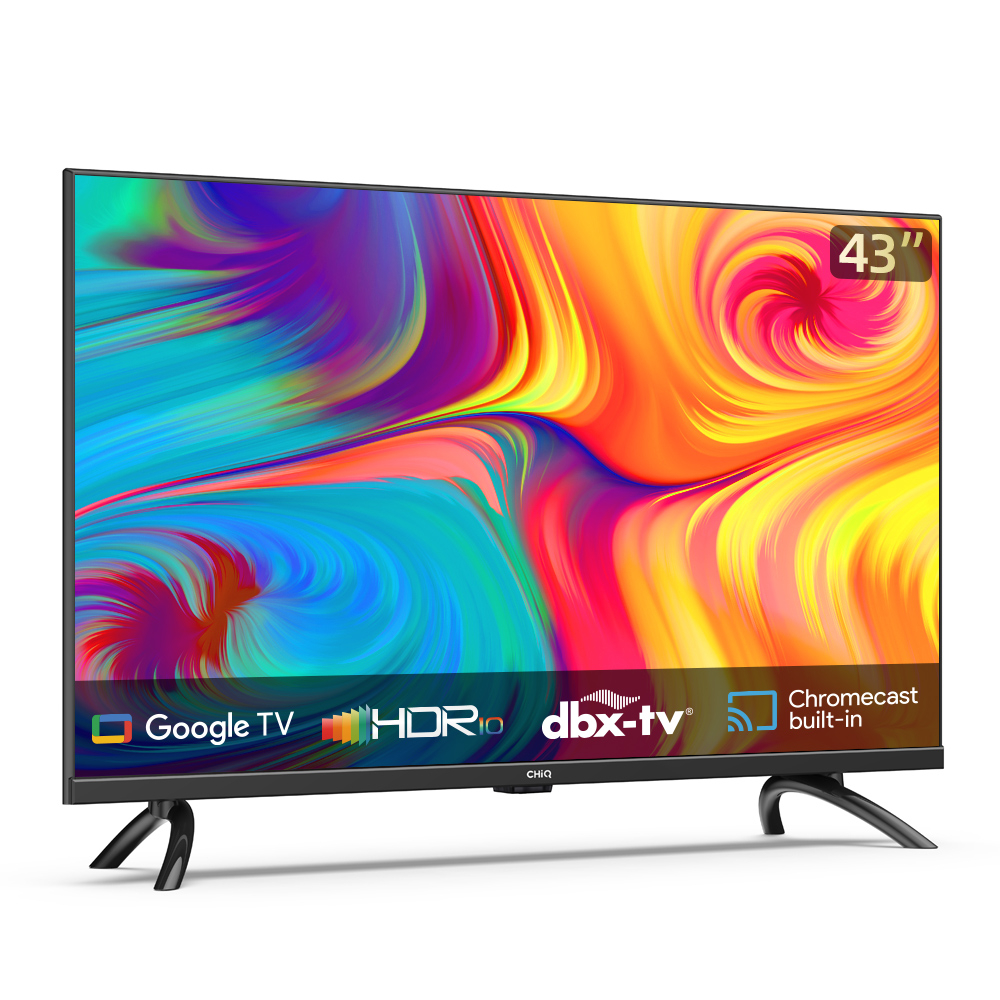 【Google TV】CHiQ 43 inch Smart TV Full HD-HDR10+DBX Dolby Audio Google Assistant  Youtube Netflix Digital TV L43G7P Pro
