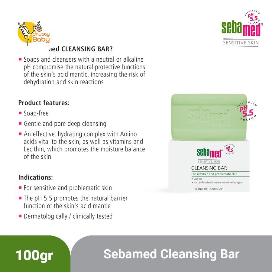 Sebamed Cleansing Bar 100gr (Face and Body)