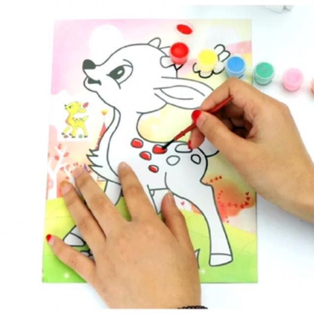 DIY Mewarnai Cat Air Set  ( Free Kuas )/ Mainan Anak Mewarnai Water Color Set