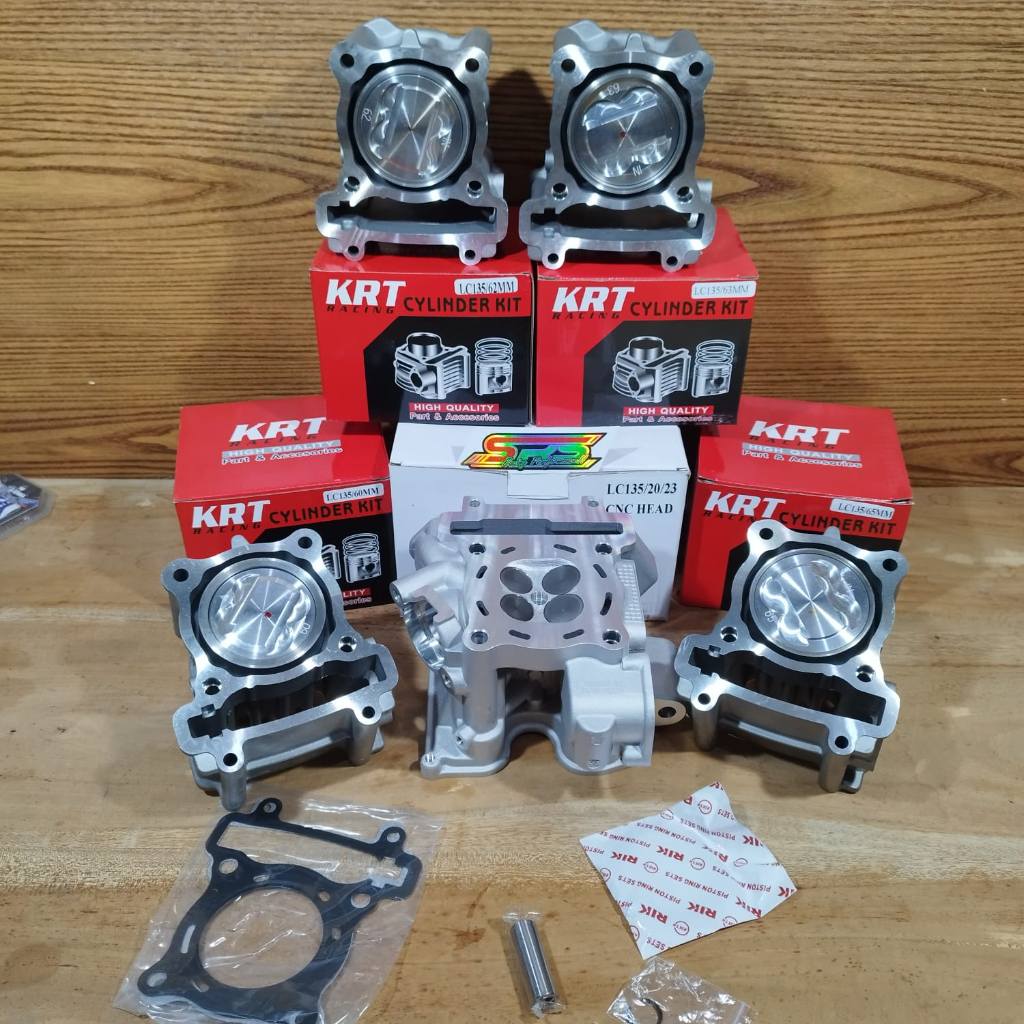 PAKET BORE UP MX VIXION PAKET BLOK HEAD 62 63 65 TERMURAH BLOK KRT