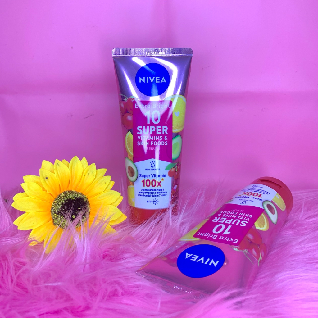 ✿ELYSABETHME✿ Nivea extra brightening 10X WHITENING body serum viral makanan untuk kulit putih