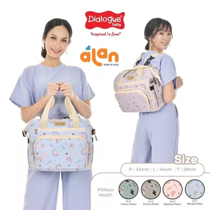 Dialogue DGT7519 Organized Diaper 3in1 Heaven Series - Tas Perlengkapan Bayi MEDIUM