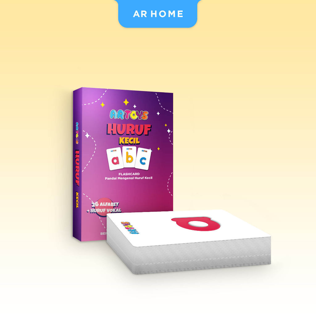 Flashcard Huruf Abjad Alfabet Alphabet Kecil