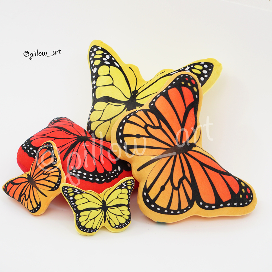 Pillowart - Bantal Sofa Kupu - Kupu Unik Size M - ART120
