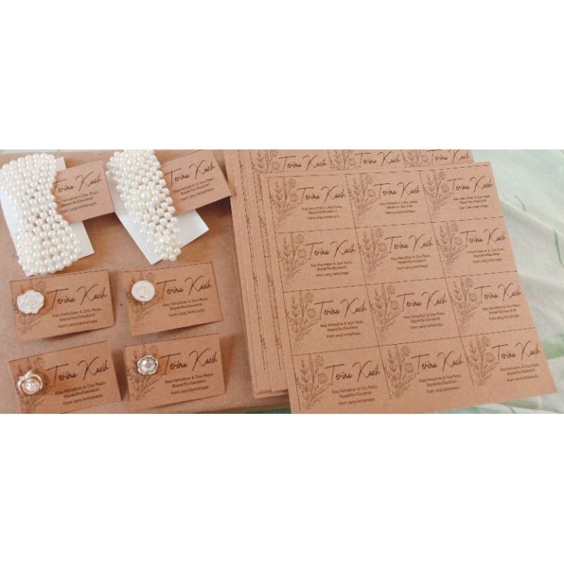 Tanda Terimakasih / Ucapan terimakasih / undangan / pernikahan