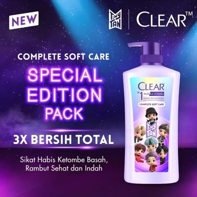 CLEAR Shampoo Anti Ketombe Complete Soft Care TinyTan Spesial Edition 660ml