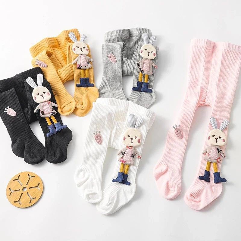 Yumna Baby Pants Big Rabbit Doll Legging Import Premium - Legging Anak Perempuan 3D - Celana Legging Anak Import Tebal Halus - Legging 3D Korean Style