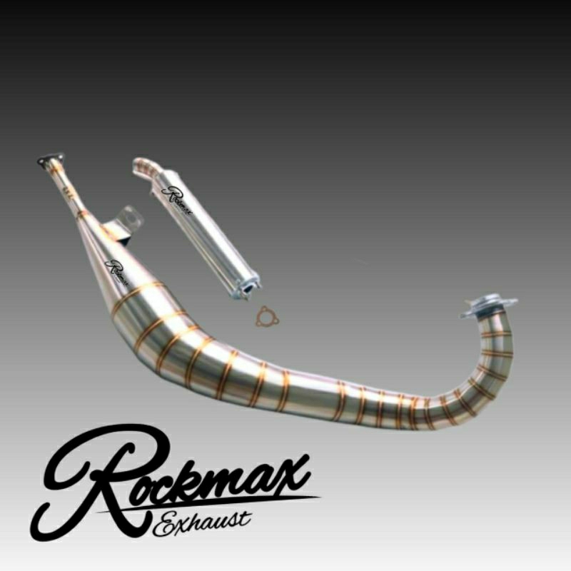 Knalpot Yamaha RXZ Rockmax Pipe On