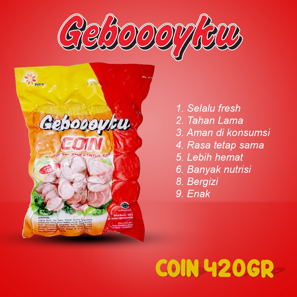 GEBOOOYKU KORNET KOTAK/KOIN 420GR