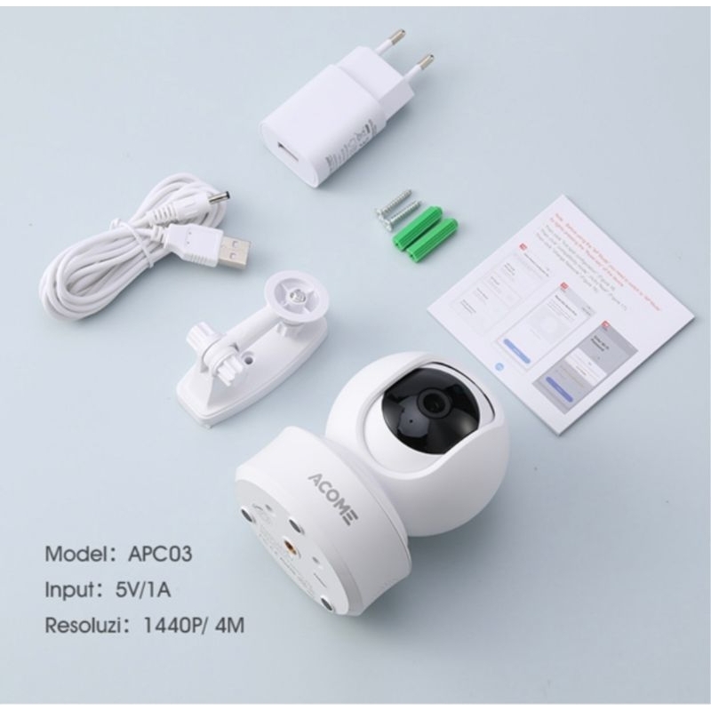 ACOME APC03 Smart Wifi Pan Tilt Camera 4MP