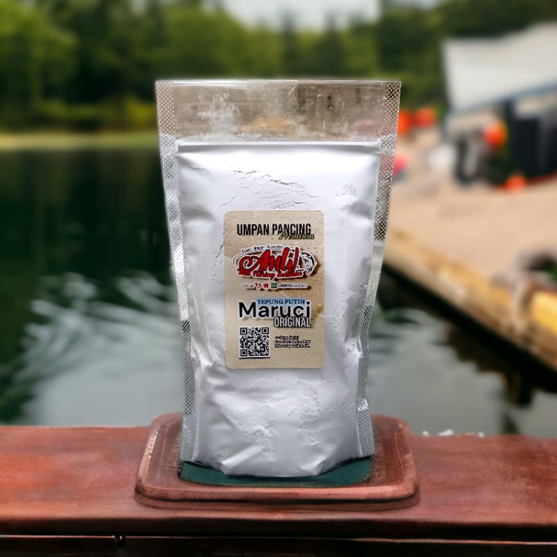 Umpan Pancing Ikan Mas 250gr Maruci Tawar Tepung Putih Maruqi Murni Tinggi Protein Amw Maruchi