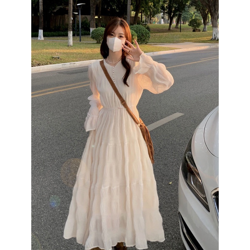 Dress Panjang Model Miss Simple Ala Korean M505